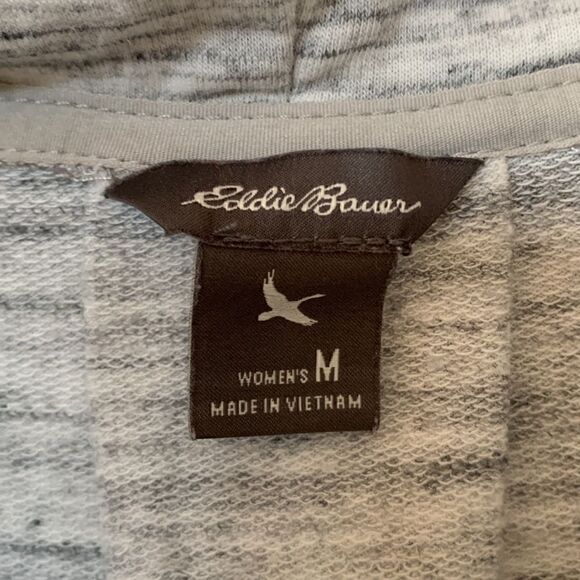 Eddie Bauer Cowl neck Pullover workout Top Shirt Super Soft comfy Gray Size M - Picture 5 of 5